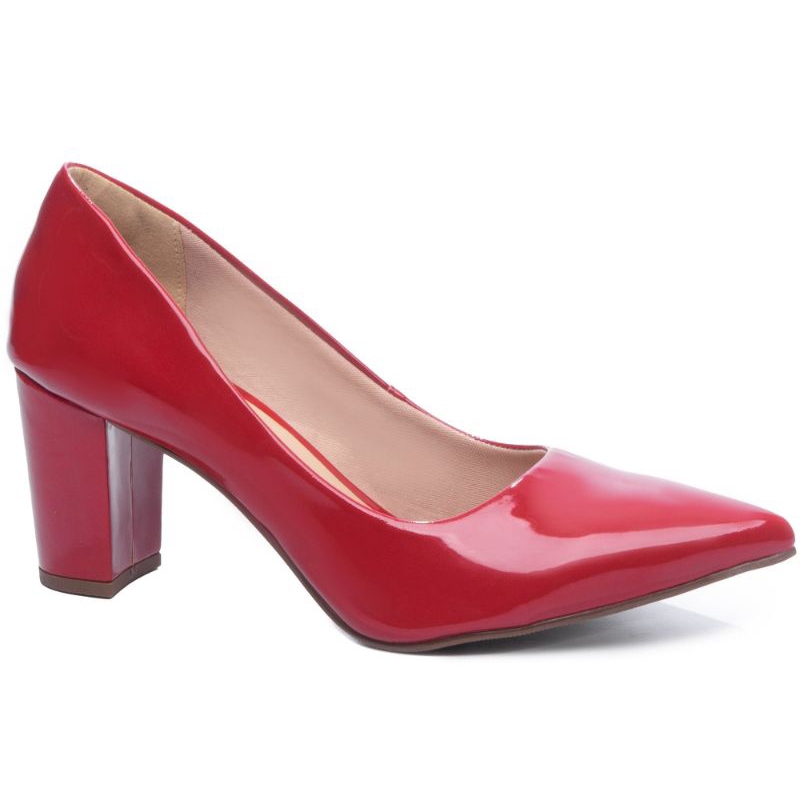 Scarpin best sale vermelho 40