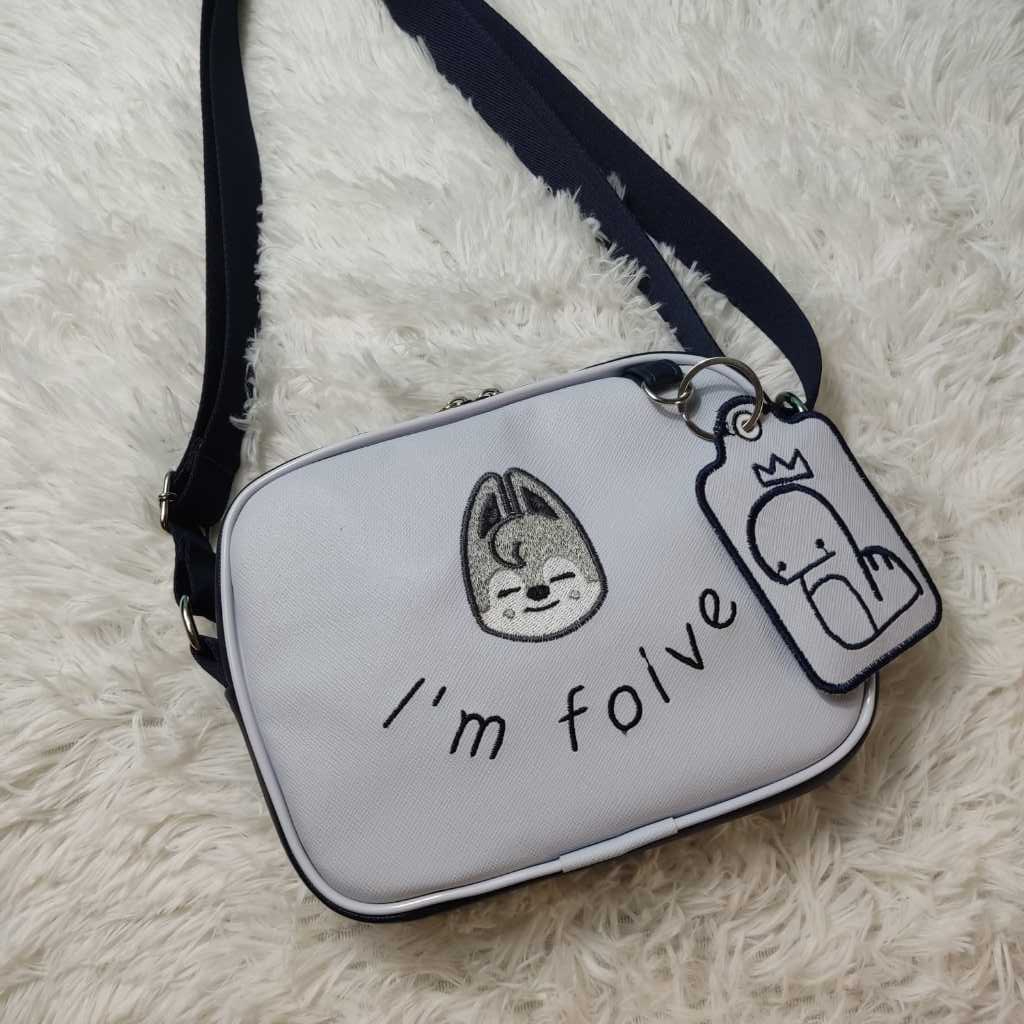 straykids ポップアップ フェイスショルダーバッグ ウルフチャン Bolsa tiracolo bordada K-Pop Stray Kids SKZOO Wolf Chan | Shopee