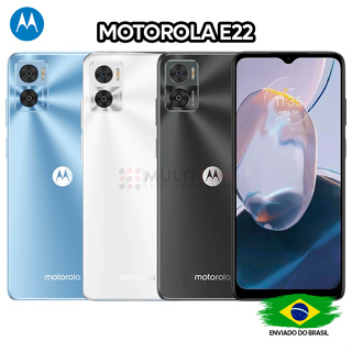 Smartphone Motorola Moto E22 XT2239-10, 128GB, 4GB RAM, 4G, Dual Chip,  Câmera Dupla 16+2MP + Selfie 5MP, Tela 6.5”, Android 12