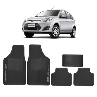 kit Tapete Ford Fiesta Borracha 5 Peças Jogo Completo