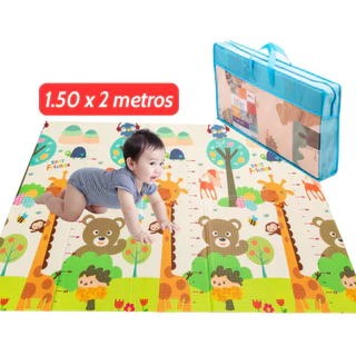 Tapete de Atividades Bebê Dobravel Tapete Infantil Impermeável Grande
