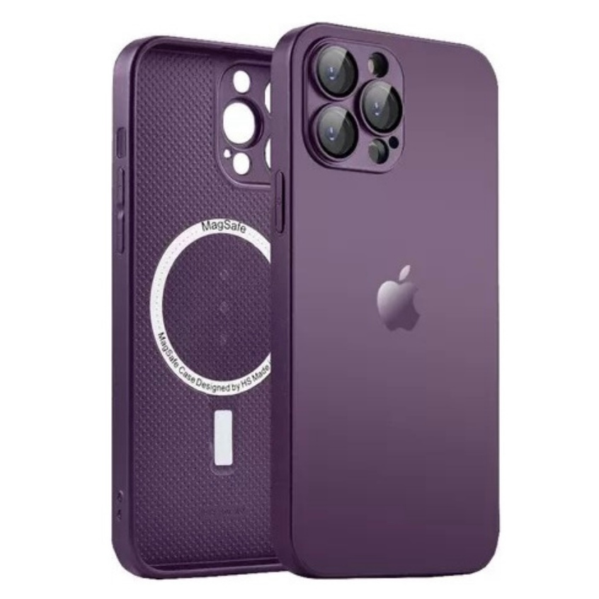 CASE / Capa / Capinha AG-GLASS De Vidro Fosco C/ Magsafe Para iPhone 15 / 15PRO / 15 PROMAX/ 14 PRO/ 14 PLUS/ 14 PROMAX/ IPHONE 13/ 13PRO/ 13 PRO MAX/ IPHONE 12/ 12PRO/ 12 PRO MAX/ 11 PRO / 11 PRO MAX / XR