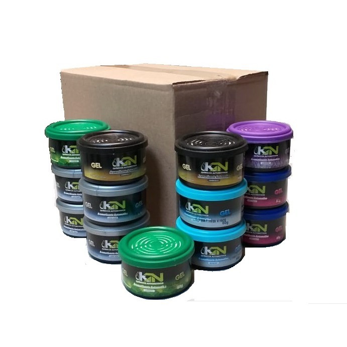 Kit Com 3 Unidades Aromatizante Para Carro Em Gel 60g Kn