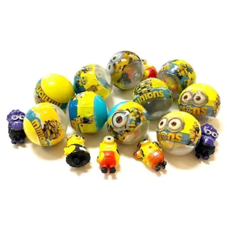 10/20/30/50 Capsula Minions Surpresa 1 polegada Infantil - Envelopada Brinquedos Minions. Ideal para Lembrancinhas de Festa Minions. Minions em Miniatura