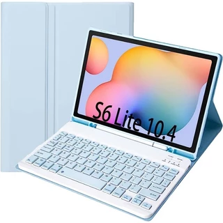 Capa Com Teclado Para Samsung Galaxy Tab S6 Lite, S7, S7 FE, S8, S9, S9Fe A8, A7 PREMIUM