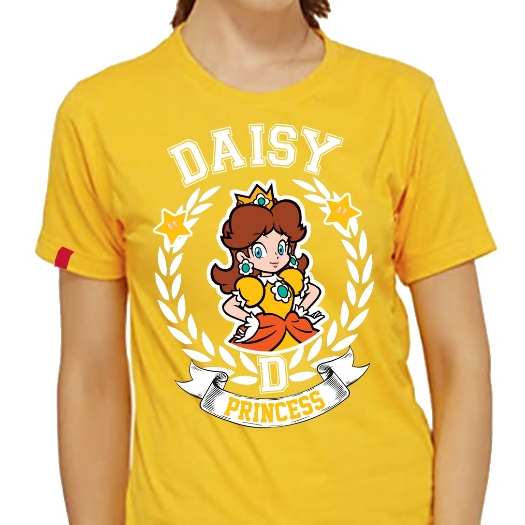 Camiseta Princesa Daisy Luigi Mario Peach Games Jogos Camisa Blusa