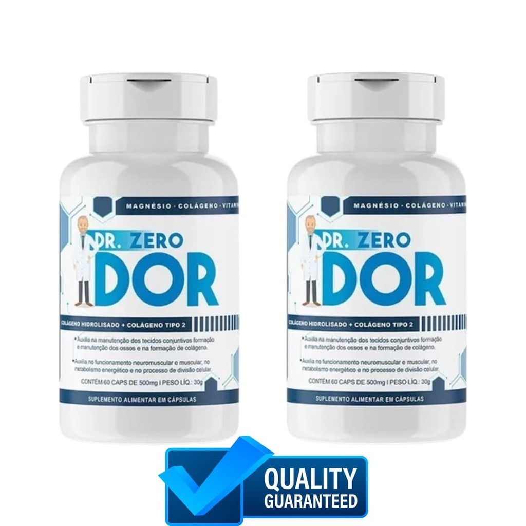 2Kits Dr Zero Dor Tratamento Das Dores 120 Caps Frete Gratis
