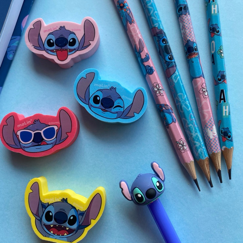 Kit de Lápis e Borracha do Stitch | Lápis de escrever Stitch | Borracha ...