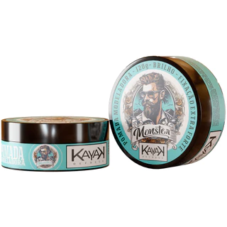 Pomada Modeladora kayak Ultra Fixação 120g monster barber Shop Para Cabelo e Barba