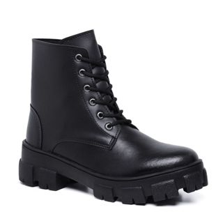 Bota Feminina Coturno Feminino Blogueira Militar Tratorada Plataforma