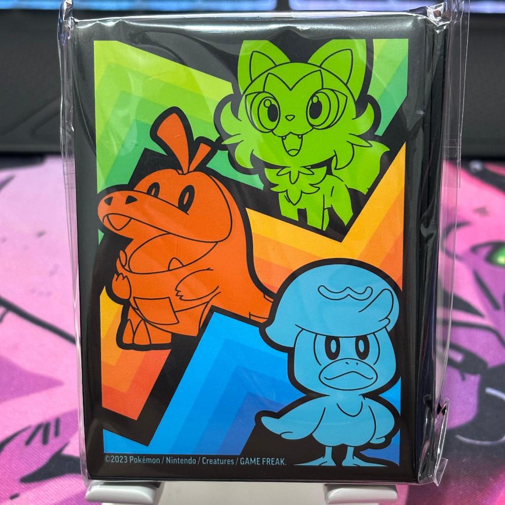 Pacote de Sleeves Pokémon - Evoluções em Paldea, Cor Preta - Original COPAG