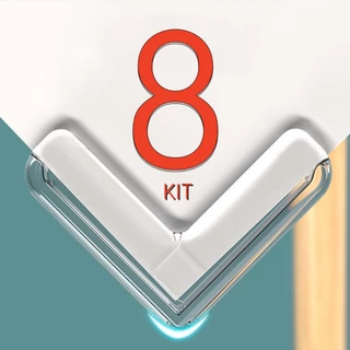 8 Protetores De Quina Silicone Mesa Segurança Para Crianças E Bebes Proteção Anti-colisão em Oferta na Shopee