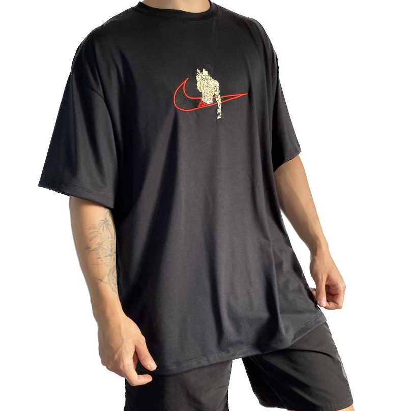 Camiseta Oversized nike confortável - BAKI AESTHETIC 100% algodão