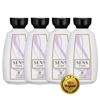 KIT 4 Hinode Sabonete Líquido Corporal Pure Sens 300ml Original Hinode