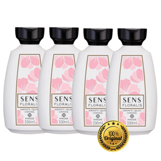 KIT 4 Hinode Sabonete Líquido Corporal Floralis Sens 300ml Original Hinode