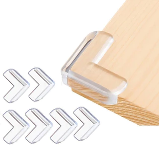 Kit 12 Protetor Quina De Mesa Em Silicone Com Adesivo Para Móveis Quarto Cozinha Promoção