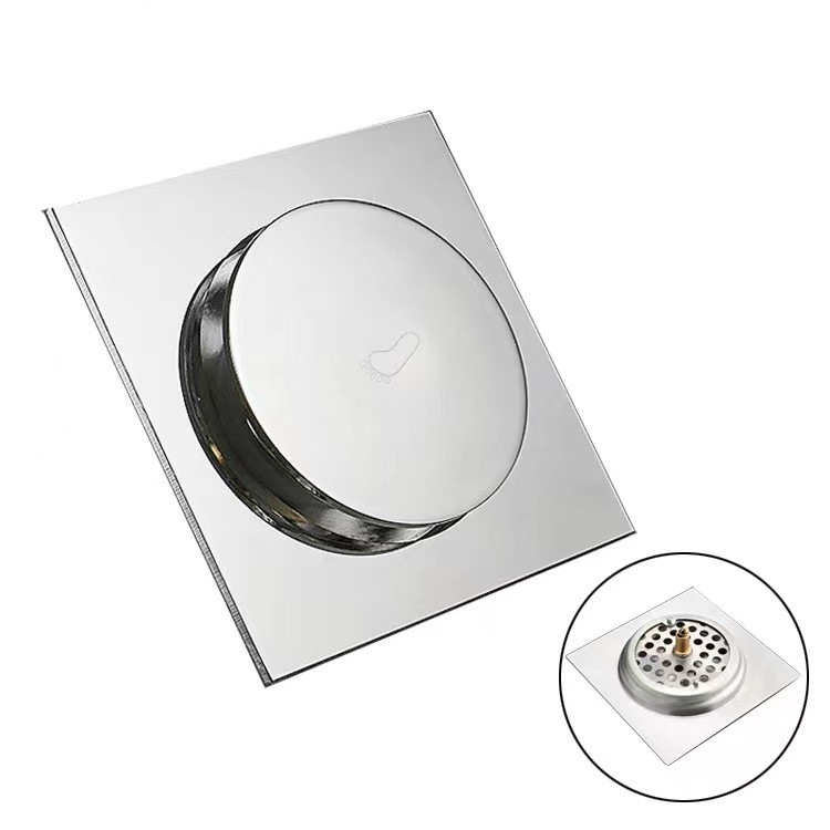 Ralo Click 10/15 cm Inox Banheiro Veda Cheiro