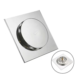 Ralo Click 10/15 cm Inox Banheiro Veda Cheiro