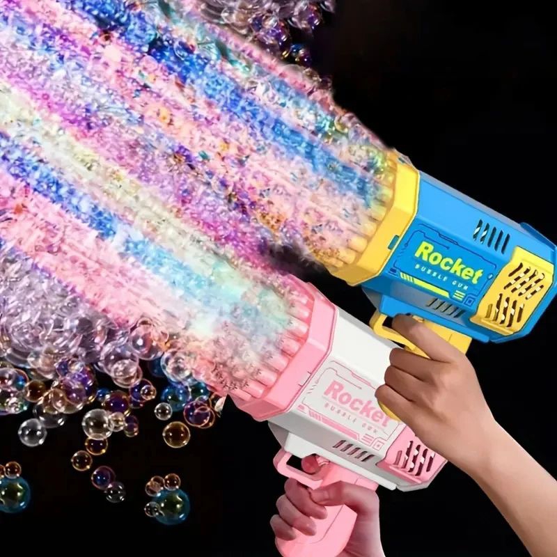 Bubble Gun Rocket 69 Buracos Bolhas de Sabão Metralhadora Forma