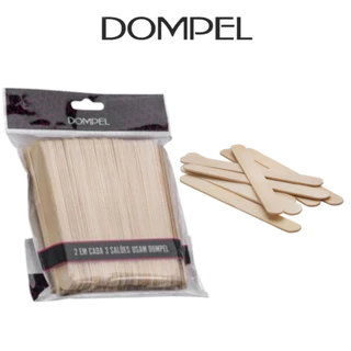 Espátula de Madeira P/Depilação abaixador de Língua Com 100 Unidades Dompel em Oferta na Shopee