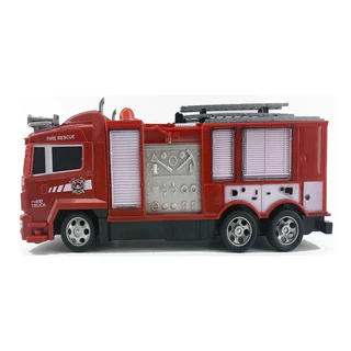 Kit Carrinho de Controle Remoto Caminhão Bombeiros Americano