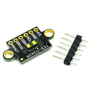 Sensor Distância Laser Lidar Vl53l1x 4m 400cm Tof P/ Arduino Raspberry ESP32 Gy53 (superior ao gy530 Vl53l0x)