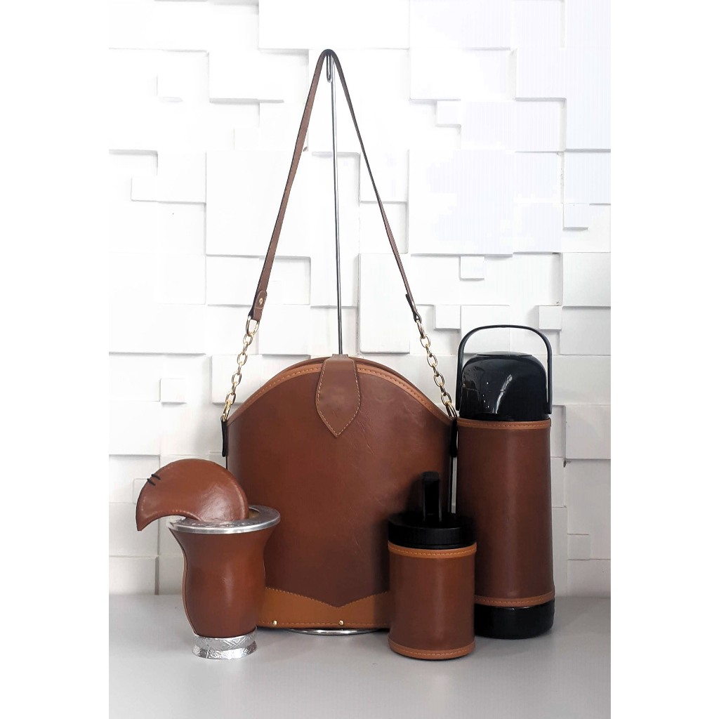 kit chimarrão bello mate modelo 2, alças corrente | Shopee Brasil