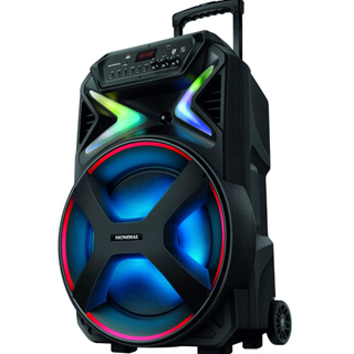 Caixa Amplificada Connect Lights Plus Cm-700 Mondial Bivolt Bluetooth Função TWS Rádio FM Preto