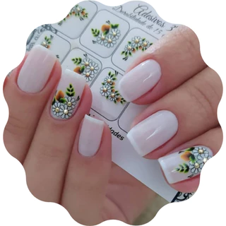 Unhas Kit 60 Adesivo de Unha com Pedrinhas Mãos e Pés