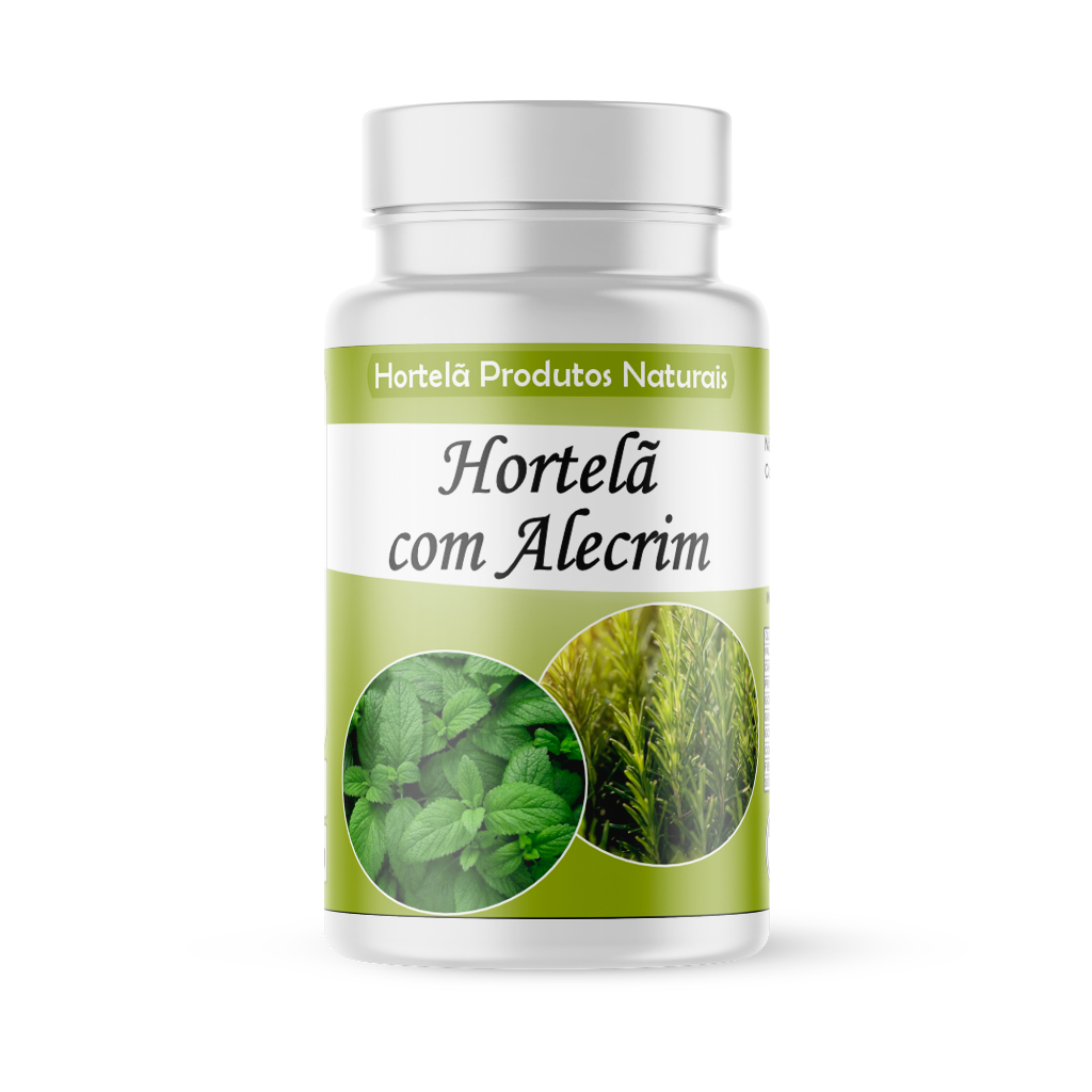 Hortel e Alecrim ch em c psulas 500mg 100 natural 1 pote