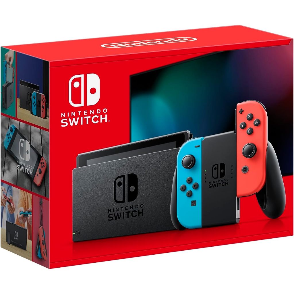 値下げ　Switch Nintendo Switch Nintendo Switch 32gb V1 Vermelho-néon, Azul-neón Seminovo