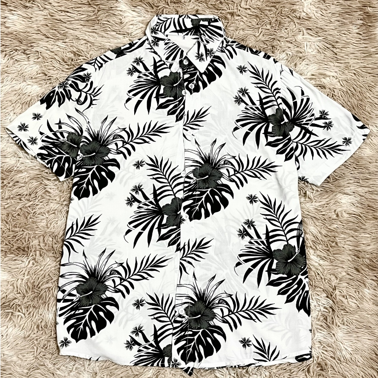 Camisa Floral Plus Size Viscose G até G4 Masculina Camisa Manga Curta Com Botão