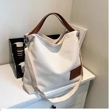 Bolsa Feminina Lona Linda 2 Alças Regulavel Transversal Resistente Moda Casual