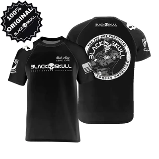 Camiseta Black Skull Original Bope Dry Fit Camisa Academia Soldado