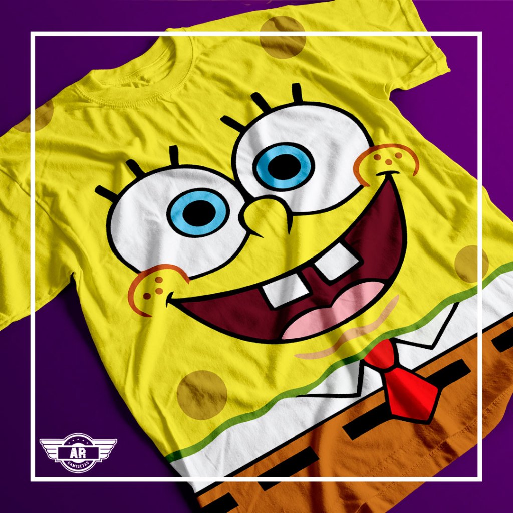 Camiseta Unissex Blusa Estampa Bob esponja personagens Adulto e ...