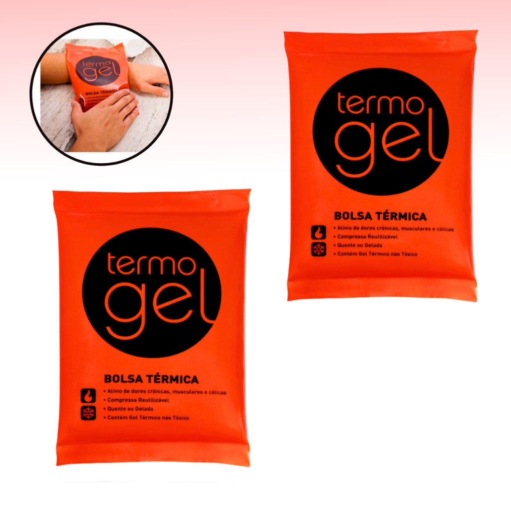 Bolsa de Gel 350ML Quente e Fria Compressa Gelo Cólicas Lesões Dores ...