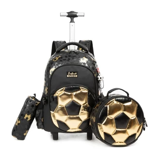 Kit Mochila Escolar Menino Espaçosa Impermeável Menino Lancheira Térmica