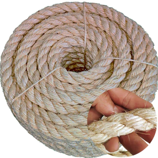 Corda de sisal 20mm (VENDA POR METRO ) Amarrações em geral e artesanato