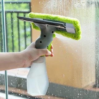 Rodo Borrifador Limpa E Seca Vidros Spray 3 em 1 Multiuso