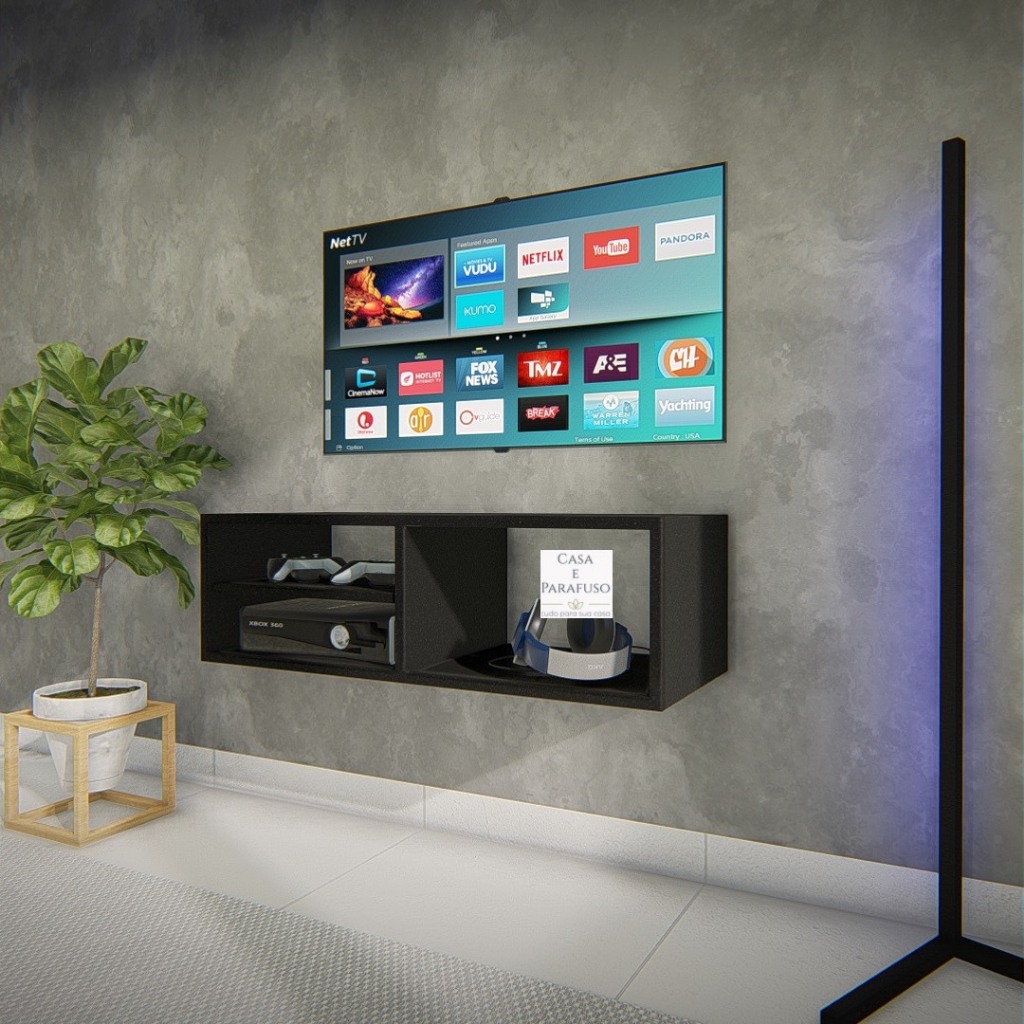 Rack Para Tv, Dvd, Blue Ray, Cd , Game ,Nicho MDF (16) | Shopee Brasil