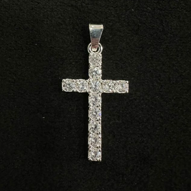 Pingente cruz crucifixo banhado a prata 925 Modelo Premium Não ...