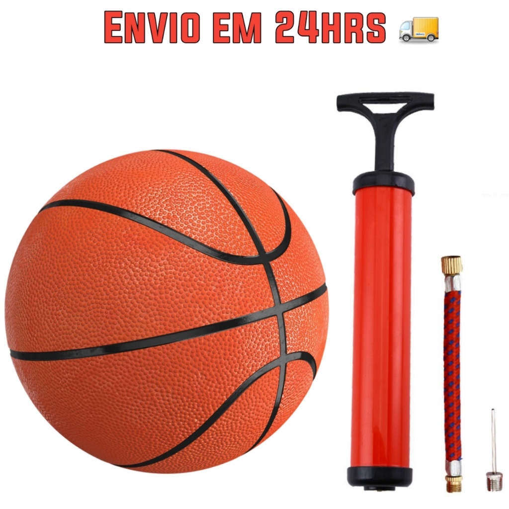 Bola de basquete de borracha 22cm tamanho e peso padrão de alta qualidade  600g - Dm Brasil Brinquedos - Bola de Basquete - Magazine Luiza