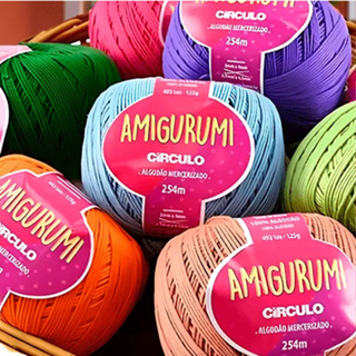 Fio Amigurumi Círculo Mercerizado 254 Metros Cartela Completa - 01 Novelo