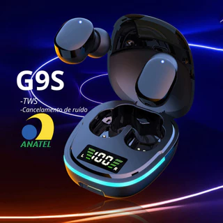 Fone gamer G9S sem fio Bluetooth TWS, Impermeável, Redução De Ruído com Microfone