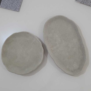 Conjunto Prato Decoração Centro De Mesa MALEOGA - 2 Pçs