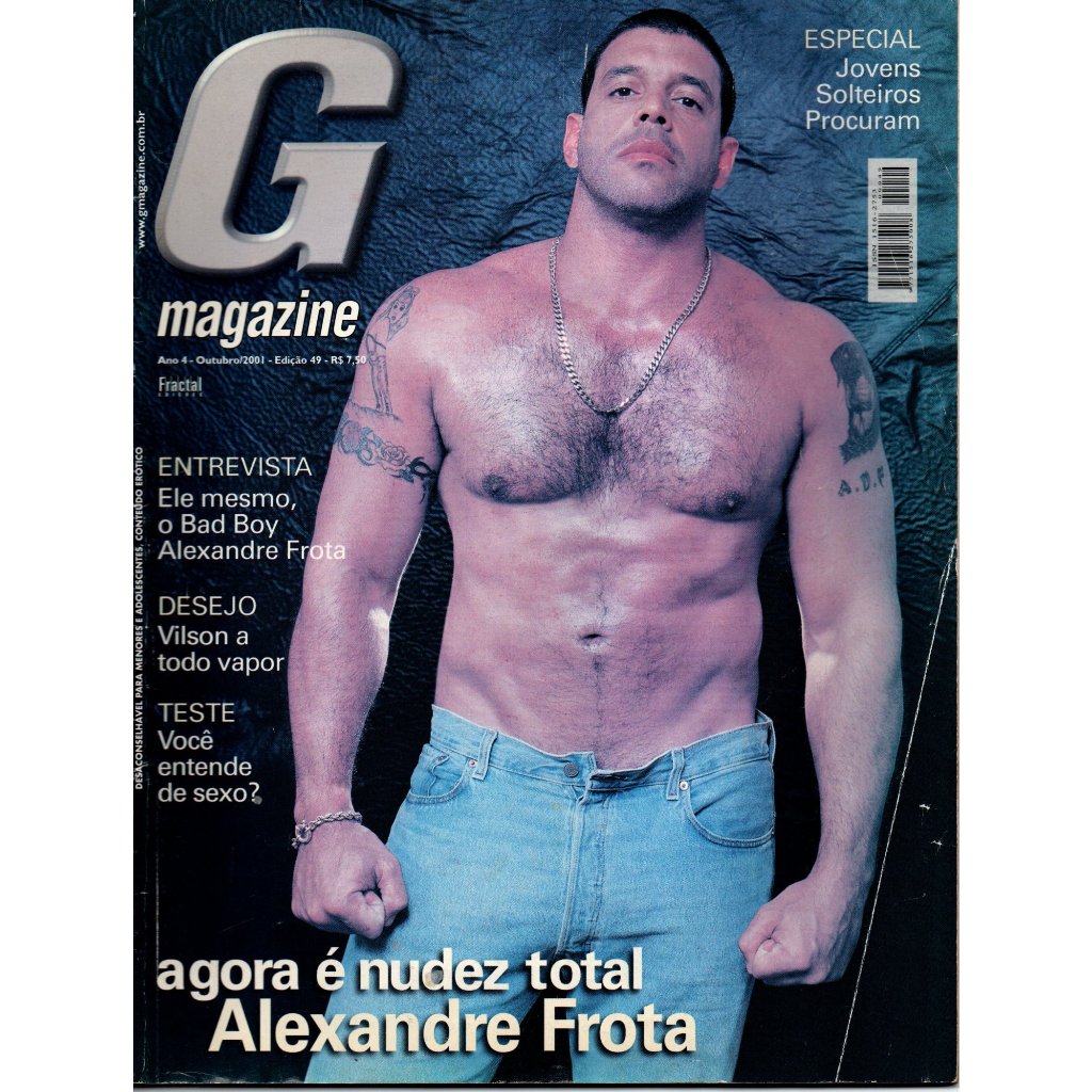 G Magazine - Ano 2001 - Nº.49 - Alexandre Frota | Shopee Brasil