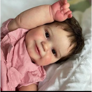 Boneca Bebê Reborn Morena Gatinha Corpo Em Pano Roupa Rosa