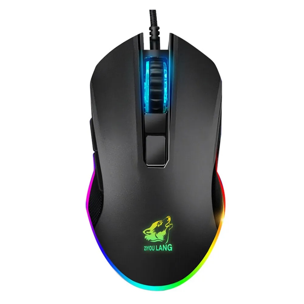 Mouse Gaming Wired USB Mouse Óptico Computador com RGB Backlit 3 ...