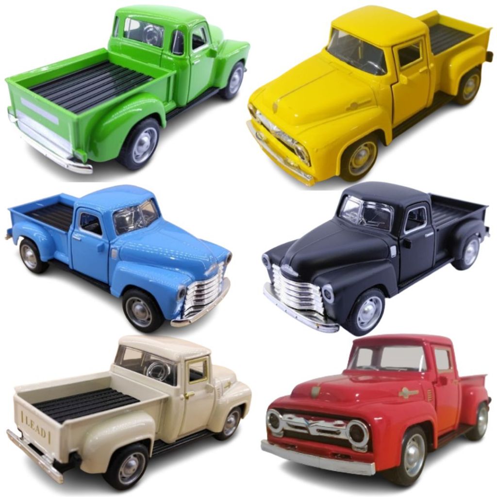 Carrinho De Ferro Coleção colecionável colecionador Pick Up Dodge D100 Ford f100 1953 - 1957