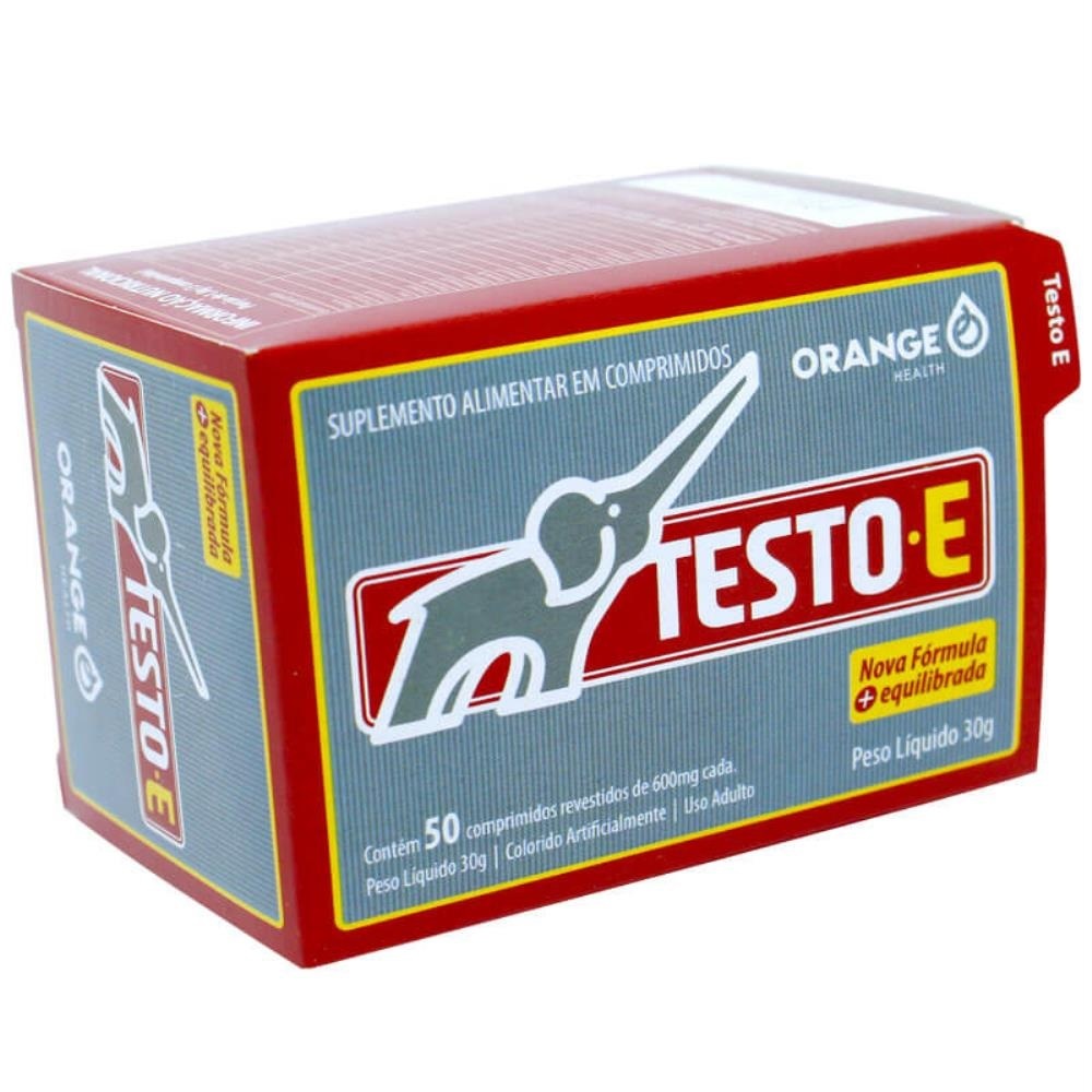 Testo E Multivitaminico 50 comprimidos 600mg Orange Nova Fórmula Original